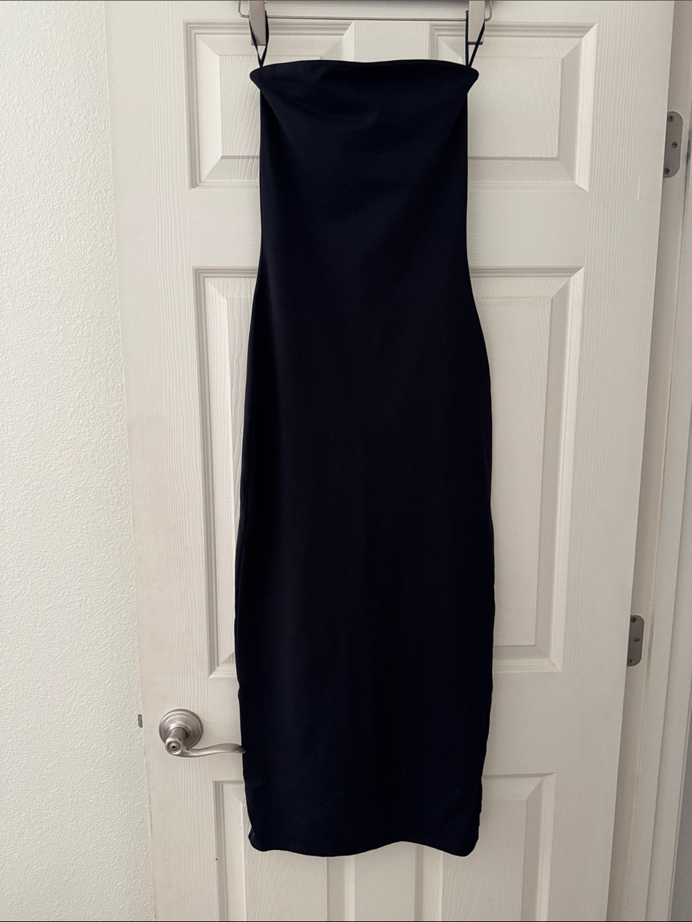 Aritzia Strapless Black Midi Dress